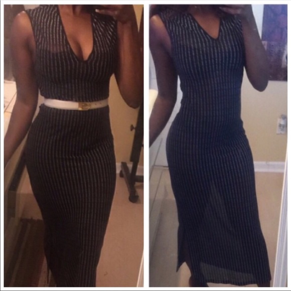 Fashion Nova Dresses & Skirts - Vintage 90s Style Sheer Mesh Dress